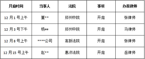 錦盾律所開庭公告